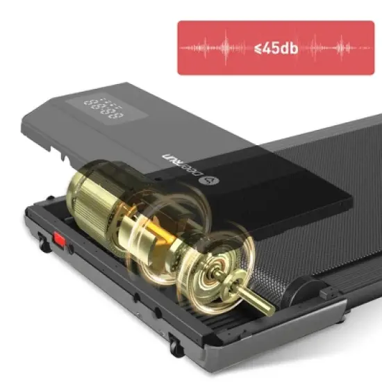 DeerRun 2 in 1 Under Desk WalkTreadmill, 2.5HP Low Noise Walking Pad Running Jogging Machine with Remote Control for Home Office image {9}