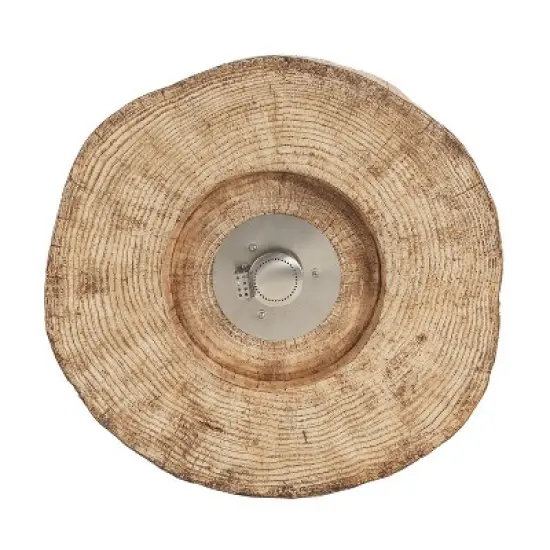 Christopher Knight Home Waldo 30,000 BTU Lightweight Concrete Propane Fire Pit with Wood Pattern image {5}