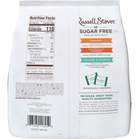 Russell Stover Sugar Free Candy Assorted Caramels - 15.3oz image {1}