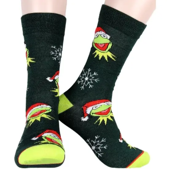The Muppets Holiday Themed Kermit Animal Gonzo Beaker Fozzie 5 Pack Adult Crew Socks Multicoloured image {2}