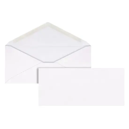 Quality Park #10 Business Envelope 4 1/2" x 9 1/2" White 50/Box (69016) QUA69016 image {2}