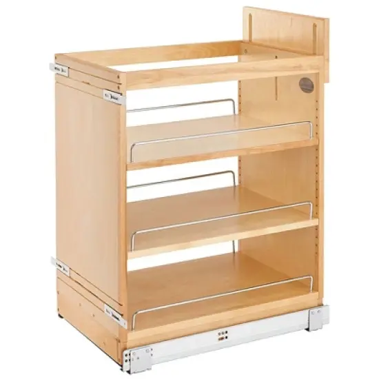 Rev-A-Shelf 448-BCSC Pullout Soft Close Kitchen Cabinet Storage Organizer, Wood Construction with Extra Durability image {7}