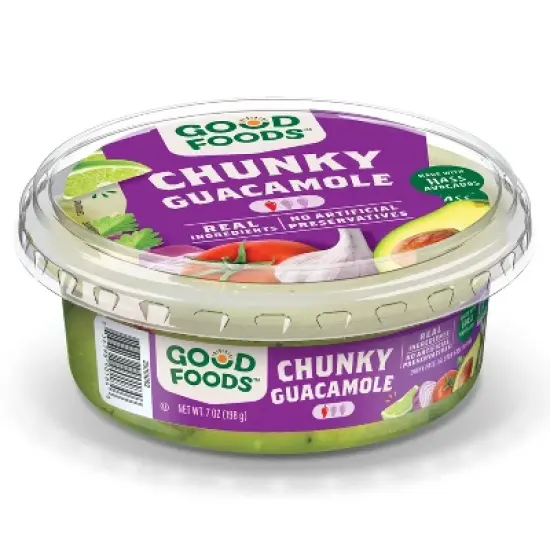 Good Foods Chunky Traditional Guacamole - 7oz image {7}
