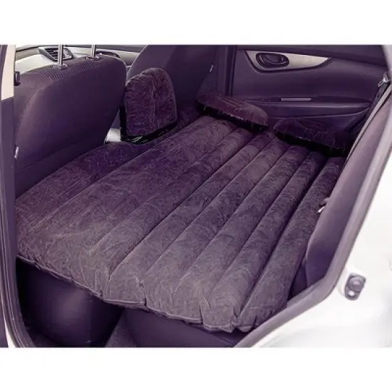 Zone Tech Inflatable Car Travel Air Mattress Back Seat Car blow up camping Bed with 2 Pillows and Pump kit Universal for Car SUV or Truck image {2}