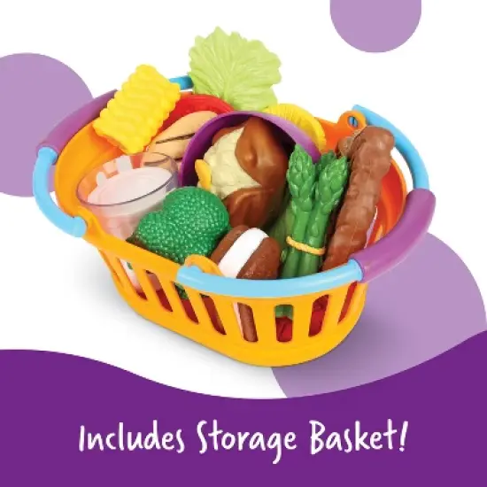 Learning Resouces New Sprouts - Play Dinner Basket, 18 Pieces, Ages 18 mos+ image {3}