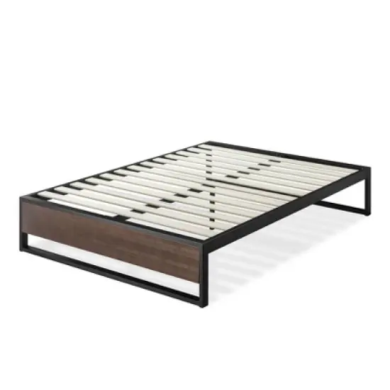 14" Suzanne Platform Bed Frame Gray Wash - Zinus image {3}