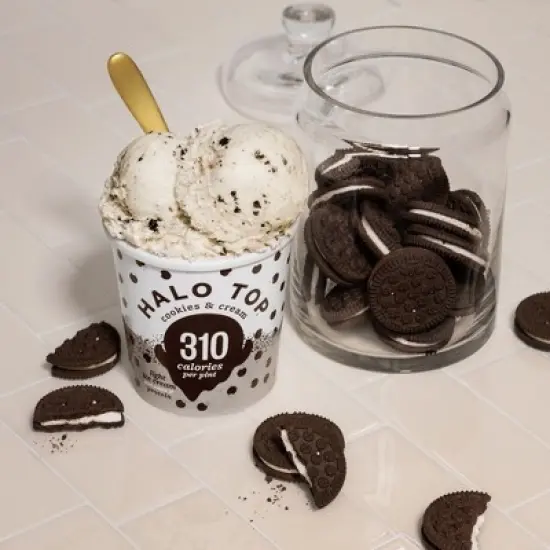 Halo Top Cookies & Cream Ice Cream - 16oz image {2}
