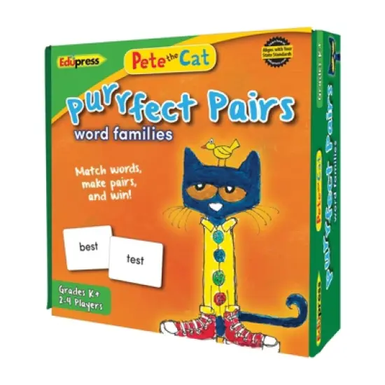 Edupress Pete the Cat Purrfect Pairs Game: Word Families image {1}