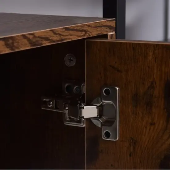 HOMCOM Shelves for Storage, Cabinet Bookcase with 3 Open Shelf, Tall Organizer Multifunctional Rack for Living Room image {5}