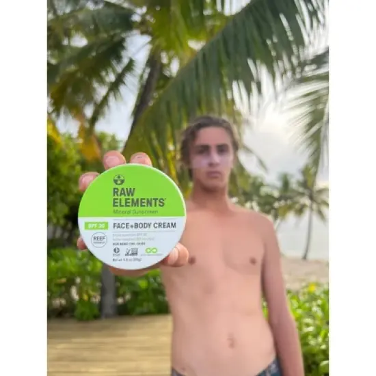 Raw Elements Face and Body Mineral Sunscreen Tin - SPF 30 - 3oz image {6}