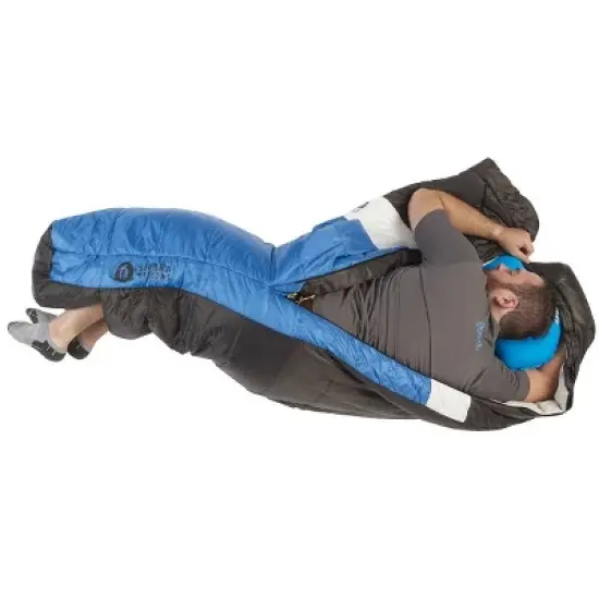 Sierra Designs Synthesis 25 Degree Fahrenheit Long Sleeping Bag - Blue image {7}