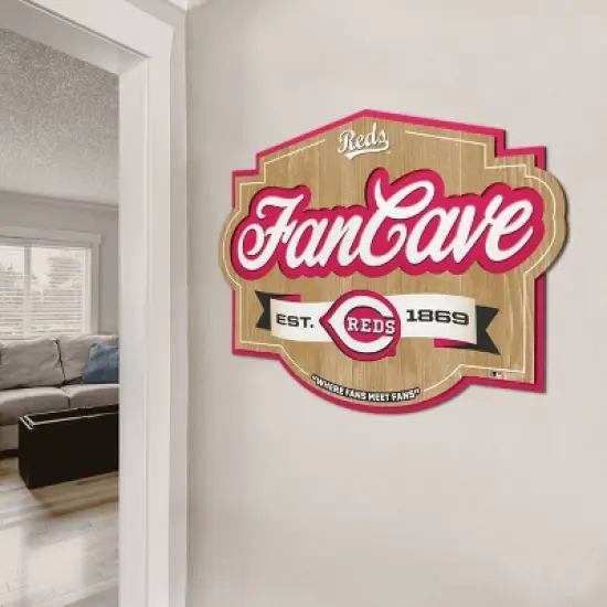 MLB Cincinnati Reds Fan Cave Sign image {2}