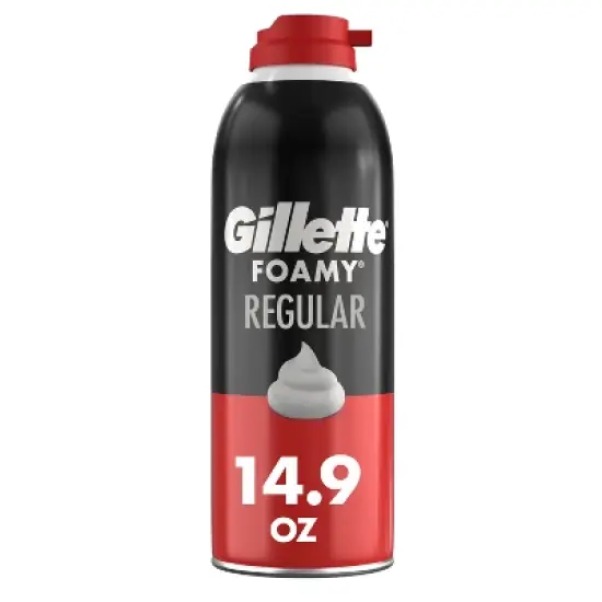 Gillette Foamy Men's Regular Shaving Foam - 14.9oz image {10}