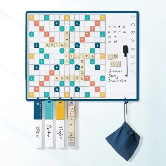 WS Game Company Scrabble 2-1 Message Board Edition Board Game image {1}