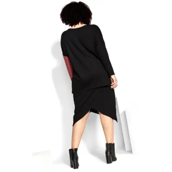 Women's Plus Size Zola Pocket Top - black | AVENUE image {1}