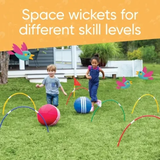 HearthSong Oversized Kick Croquet Outdoor Game for Kids image {4}