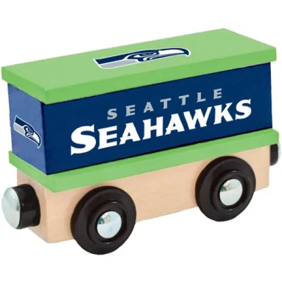 MasterPieces Wood Train Box Car - NFL Seattle Seahawks image {1}