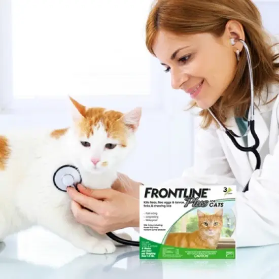 Frontline Plus Flea and Tick Treatment for Cats and Kittens - 8 weeks and older - 3 Doses image {4}