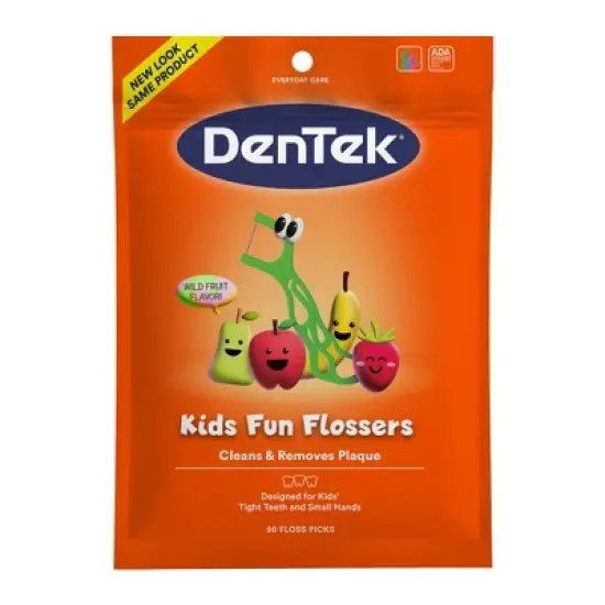 DenTek Kids' Fun Flossers Floss Picks - Wild Fruit - 90ct image {12}