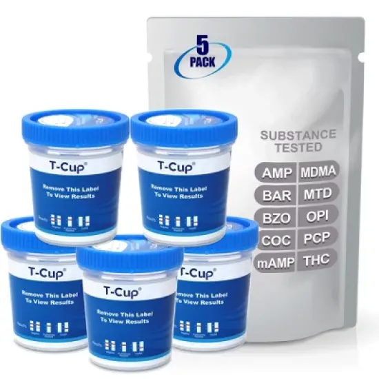 Mintegrity 5 Pack 10-Panel Instant at Home Urine Drug Test Kits | Multi-Panel Urine Screening Testing Kit | MT-TDOA-3104 image {5}