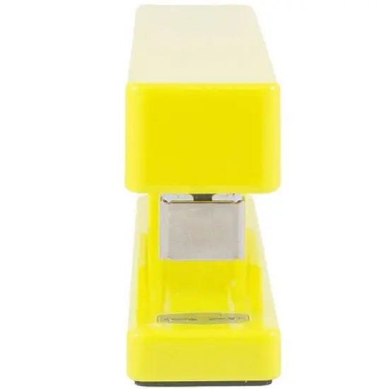 JAM Paper Modern Desk Stapler - Yellow: Plastic Office Fastener, 1.12" Height, 2.5" Width image {1}