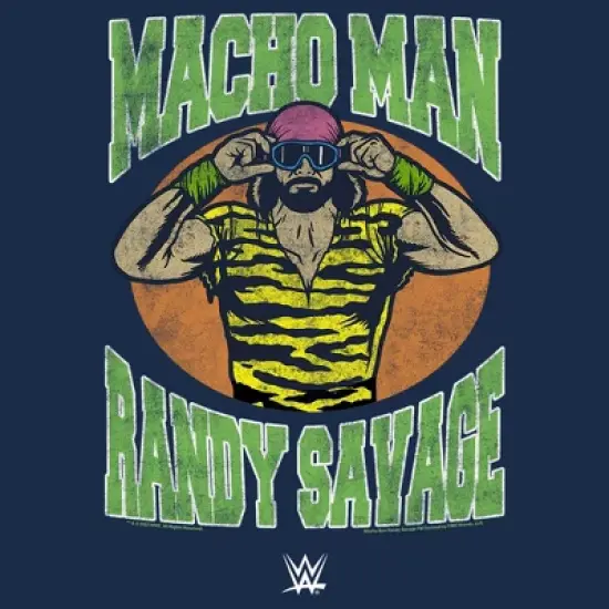 Men's WWE Macho Man Randy Savage Distressed T-Shirt image {1}