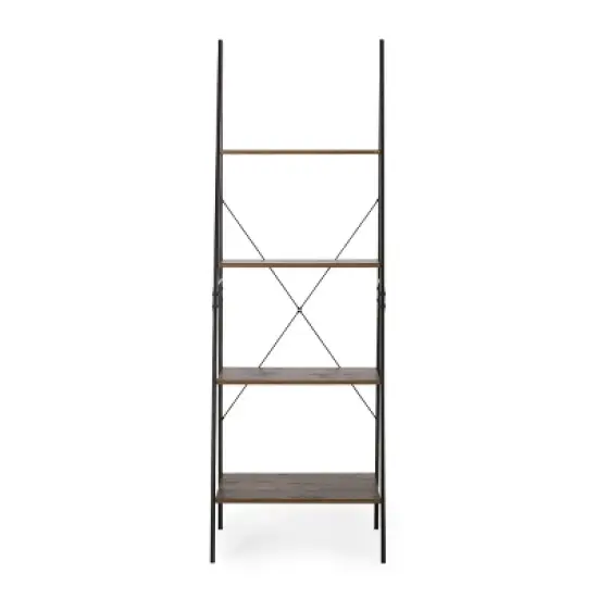 71.5" Newnan Modern Industrial 4 Shelf Etagere Ladder Bookcase - Christopher Knight Home image {8}