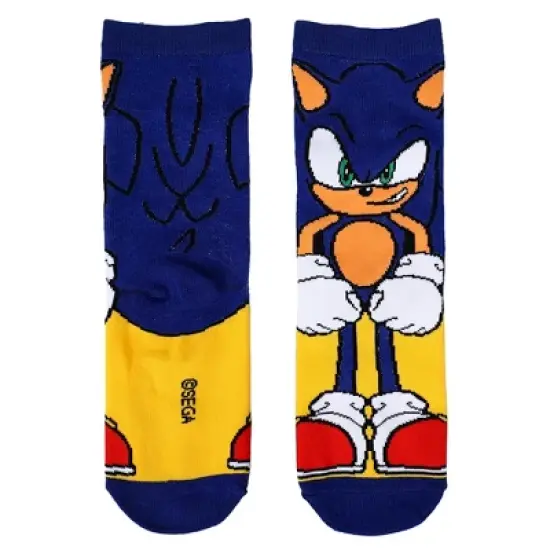 Sonic The Hedgehog Characters Youth 3-Pack 360 Crew Socks image {4}