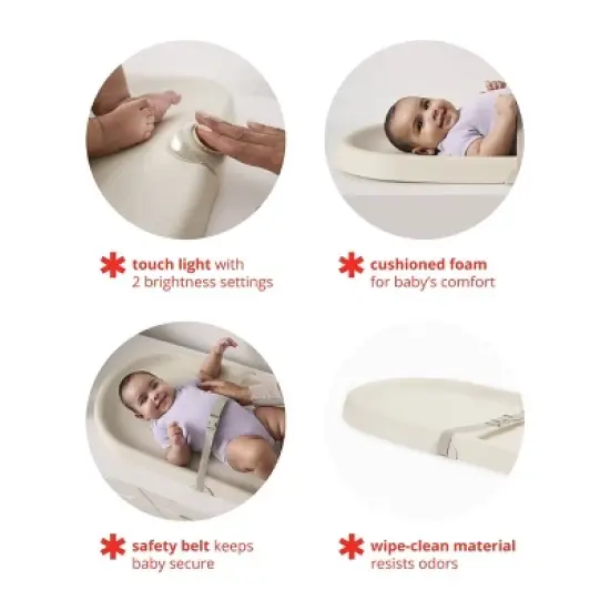 Skip Hop Light Up Changing Pad - Oat image {7}