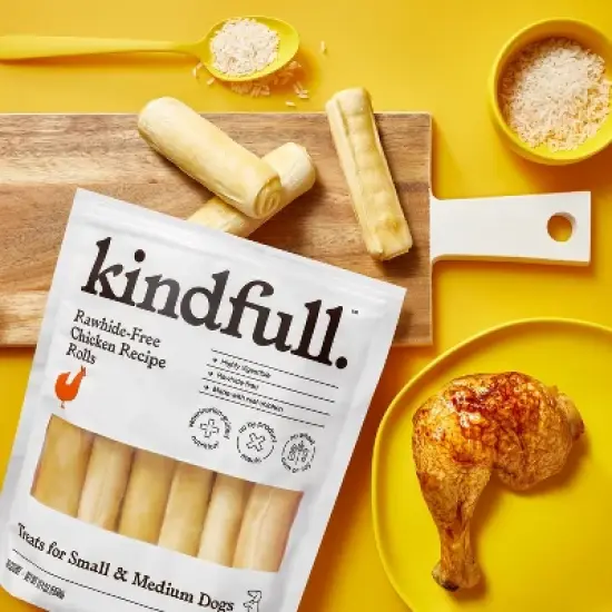 Rawhide-Free Chicken Recipe Roll Small/Medium Dog Treat - 19.4oz/10ct - Kindfull&trade; image {1}