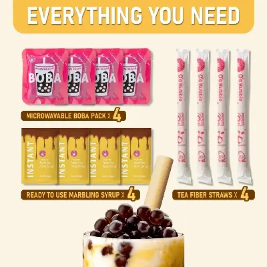 O's Bubble Instant Marbling Boba Kit - 8.47oz image {4}