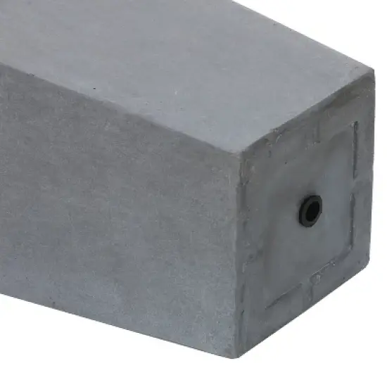 LuxenHome Square Tapered 24.2" Tall Planter White image {8}