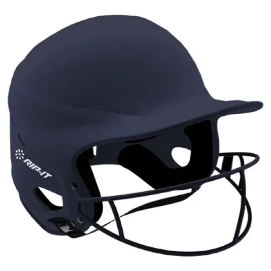 RIP-IT Vision Pro Matte Softball Batting Helmet - Matte Navy S/M image {1}