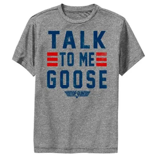 Boy's Top Gun Talk to Me Goose Quote Performance Tee image {3}