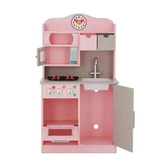 Teamson Kids  Little Chef Florence Classic Play Kitchen  Pink / Grey  TD-11708P image {9}