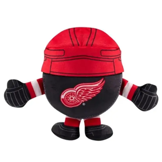 Bleacher Creatures Detroit Red Wings 8" Kuricha Hockey Puck Sitting Plush image {3}