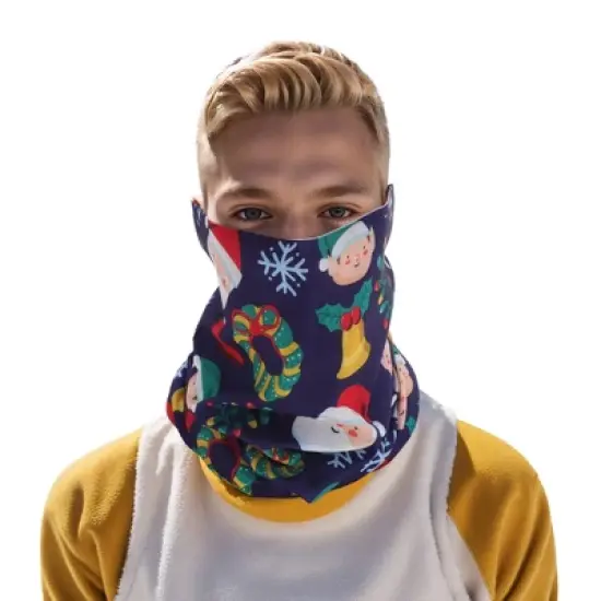 Unique Bargains Sunscreen Face Scarf Mask Deep Blue 1 Pc image {3}