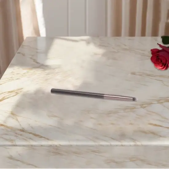 Unique Bargains Durable Details Makeup Brush Brown 1 Pc image {3}