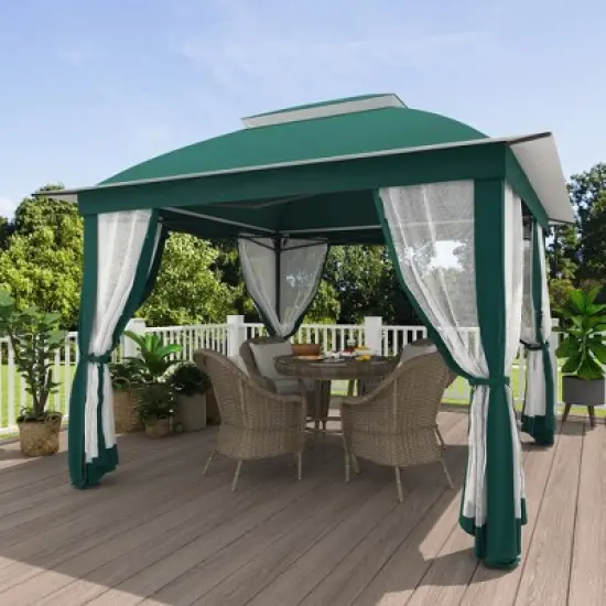 YARDSIGHT 11x11 Ft Pop Up Gazebo with Mosquito Netting, Portable Outdoor Canopy Tent for Patio, Garden, Backyard & Events image {12}