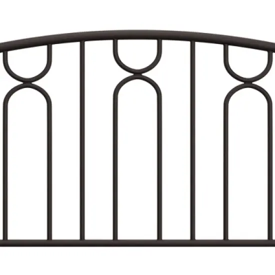 Full/Queen Riverbrooke Metal Arch Scallop Headboard Bronze - Hillsdale Furniture image {8}