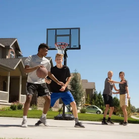 Lifetime Adjustable Portable 52" Basketball Hoop - Black image {4}