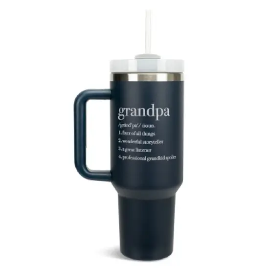 Elanze Designs Grandpa Definition Storyteller Spoiler 40 oz. Stainless Steel, Large Water Bottle Coffee Mug, Spill & Leak Resistant, Thermal Travel image {1}