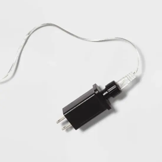 22.5" 287ct LED 3D Silver Star Dewdrop Christmas String Lights Warm White with Silver Wire - Wondershop&trade; image {2}