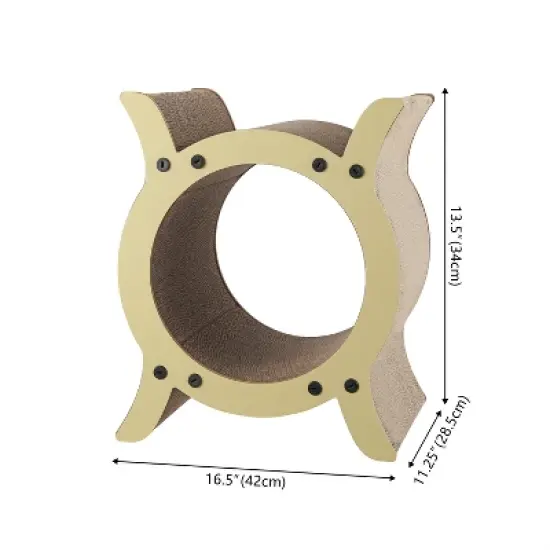 THE LICKER STORE Nyan Modern Cardboard Tunnel Cat Scratcher with Catnip image {3}