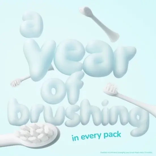 ORDO Sonic Kids' Rechargeable - Brush Heads - White - 4pk image {2}