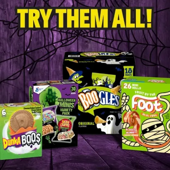 Fruit Gushers Halloween Fruit Snacks Mini Pouches Bag - 44oz/55ct image {10}
