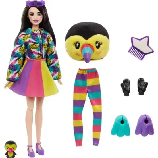Barbie Cutie Reveal Jungle Series Toucan Doll image {5}