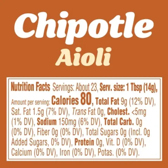 Kraft Chipotle Aioli - 12 fl oz image {9}