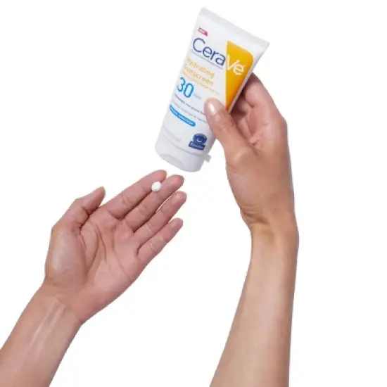 CeraVe Hydrating Mineral Face Sunscreen Lotion &ndash; SPF 30 - 2.5oz image {3}