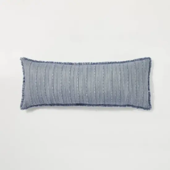 16"x42" Washed Loop Stripe Lumbar Bed Pillow  - Hearth & Hand&trade; with Magnolia image {4}